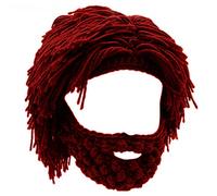 YEKEYI Wig Beard Hats Creative Barbarian Knit Wig Beanie Funny Knit Hat Beard Funny Party Beanies Ski Mask