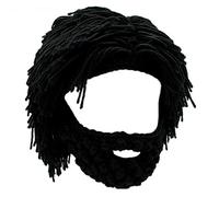 YEKEYI Wig Beard Hats Creative Barbarian Knit Wig Beanie Funny Knit Hat Beard Funny Party Beanies Ski Mask