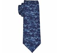 Yekiua Camouflage Men's Necktie Abstract Camo Holiday Festival Funny Ties For Men Formal Occasion Wedding Neck Tie Pale Blue Dark Blue, Camouflage, One Size