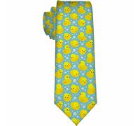 Yekiua Starry Night Men's Tie Vincent Van Gogh Night Palace Moon Formal Business Wedding Neckties Ties For Men, Ducks, One Size