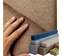 Yekuhe Bed Gap Filler Wall Side Pillow Cover Super King Size/Double/Single, Mattress Extender Foam Protective Covers for Headboard Gap Filler, Linen Fabric Pillowcase with Zipper(Brown,180x15x20cm)