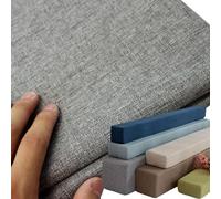 Yekuhe Bed Gap Filler Wall Side Pillow Cover Super King Size/Double/Single, Mattress Extender Foam Protective Covers for Headboard Gap Filler, Linen Fabric Pillowcase with Zipper(Grey,90x10x15cm)