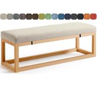 Yekuhe Bench Cushion 5CM Thick Chair Pads for Outdoor Indoor Patio Furniture Sofa Cushion, 45D High Elastic Sponge Filling with Non-Slip Bottom Garden Patio Cushion(Color 3,200x60cm x5cm Thick)
