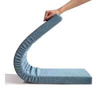 Yekuhe Bench Cushion Kitchen 150/120/100cm x 40cm Sofa Lounge Garden Bench Pad, with Zipper Non Slip Removable Furniture Bench Seat Pad Outdoor Indoor Lounge Bench Cushion(Blue,135x40cm x5cm Thick)