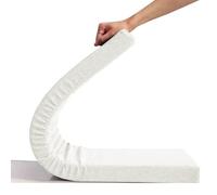Yekuhe Bench Cushion Kitchen 150/120/100cm x 40cm Sofa Lounge Garden Bench Pad, with Zipper Non Slip Removable Furniture Bench Seat Pad Outdoor Indoor Lounge Bench Cushion(Beige,85x50cm x5cm Thick)