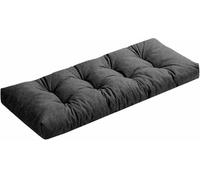 Yekuhe Bench Cushion Outdoor/Indoor 120 x 40 150 x 40 100x40 150 x 50cm 8CM Thick, Window Seat Cushions Pad, Linen Fabric for Lounger Patio Garden Wicker Furniture(Dark Grey,100x40cm x8cm Thick)
