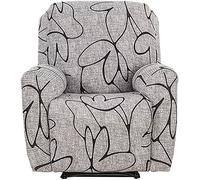 Yekuhe Lazyboy Recliner Sofa Slipcovers Stretchable Stretch Recliner Chair Covers 4-Piece Seat Couch Cover Soft Furniture Protector with Elastic Bottom Side Pocket Fit for Living Room (Color : #35)
