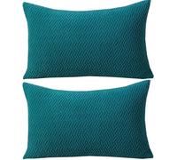 Yekuhe Pack of 2 Pillow Cases 40 x 60 50x80 30x50 Rectangle Cushion Covers Soft Stretch Throw Pillow Cover Large Decorative Pillowcases For Bedroom Sofa Pillows(Peacock blue,40x80cm/16x32in)