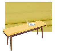 Yekuhe Waterproof Outdoor Bench Pad Seat Cushion Covers 120cm x 50cm with zip 2/3 Seater Garden Indoor Replacement Furniture Cover Length 100/120/130/140/150 cm Sofa Chair Cover(Yellow,130x35x5cm)