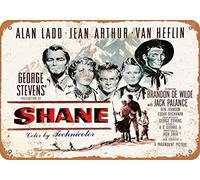 Yelacecca 1953 Shane Movie Vintage Style Metal Poster Plaques For Funny Wall Decoration Art Sign Gifts For Christmas Metal Tin Sign 8X12 Inches