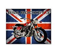 Yelacecca Bsa Rocket 3 Tin Sign Metal Sign Tin Sign 7.8X11.8 Inch