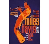 Yelacecca Miles Davis Retro Style Concert Poster Wall Decoration Metal Sign Poster 8X12 Inches