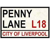 Yelacecca New Metal Street Sign Street Road Signs Penny Lane New 8X12 Inches