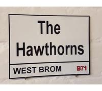 Yelacecca New Metal Street Sign West Bromwich Albion The Hawthorns Street Sign 8X12 Inches