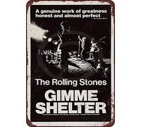 Yelacecca New Tin Sign Aluminum Retro 1970 Rolling Stones Gimme Shelter Metal Sign 8 X 12 Inch