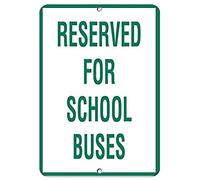 Yelacecca Road Signs Reserved For School Buses Activity Sign School Sign Warning Sign 12" X 8"