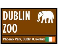 Yelacecca Street Road Signs Dublin Zoo New Decoration Props Plaque 8X12 Inch