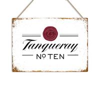 Yelacecca Tanqueray No. 10 Gin Vintage Retro Metal Wall Sign Plaque Bar Pub Man Cave Tonic Vintage Metal Sign Plaque Poster 8X12 Inches
