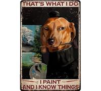 Yelacecca That'S What I Do I Paint And I Know Things Aluminum Sign For Kitchen Home Cafe Wall Art Decor Funny Vintage Metal Sign Poster 8X12 Inches