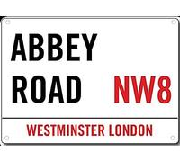 Yelaceccb Abbey Road Metal Street Sign Outdoor Decoration Plaque 8X12 Inch