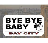 Yelaceccb Bay City Rollers Novelty Reproduction Street Sign Bye Bye Baby Decoration Props Plaque 8X12 Inch