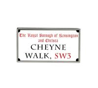 Yelaceccb Cheyne Walk London Street Sign Rectangle Tie Pin Street Sign 8X12 Inches