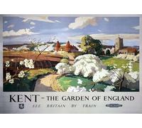 Yelaceccb Kent The Garden Of England Metal Tin Sign Poster Wall Plaque Outdoor Decoration Plaque 8X12 Inch