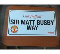 Yelaceccb Large Metal Street Sign Sir Matt Busby Way Street Sign 8X12 Inches