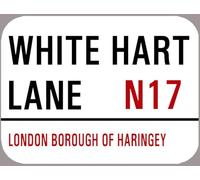 Yelaceccb London Metal Street Sign White Hart Lane Street Sign 8X12 Inches