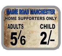 Yelaceccb Maine Road Vinatge Style Metal Sign Football Vintage Sign Street Sign 8X12 Inches