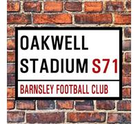 Yelaceccb New Metal Street Sign Barnsley Oakwell Stadium Street Sign On A Teacoffee Coaster 8X12 Inches