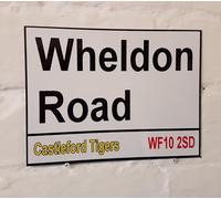 Yelaceccb New Metal Street Sign Castleford Tigers Wheldon Road Street Sign 8X12 Inches
