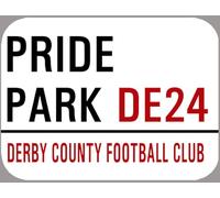Yelaceccb New Metal Street Sign Derby County Metal Street Sign Pride Park 8X12 Inches
