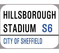 Yelaceccb New Metal Street Sign Hillsborough Sheffield Metal Street Sign 8X12 Inches