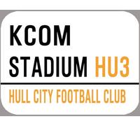 Yelaceccb New Metal Street Sign Hull Metal Street Sign Kcom Stadium 8X12 Inches