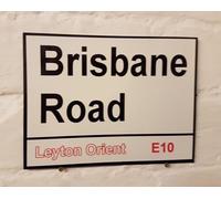 Yelaceccb New Metal Street Sign Leyton Orient Fc Brisbane Road Metal Street Sign 8X12 Inches