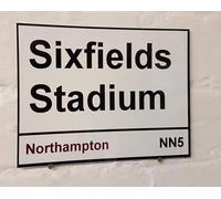 Yelaceccb New Metal Street Sign Northampton Town Fc Sixfields Stadium Street Sign 8X12 Inches