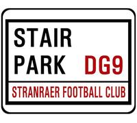 Yelaceccb New Metal Street Sign Stranraer Fc Street Sign Stair Park 8X12 Inches