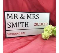 Yelaceccb Personalised Wedding Anniversary London Syle Street Sign Metal Aluminium Plaque Street Sign 8X12 Inches