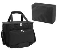 YELAIYEHAO Home Sewing Machine Case Travel Case for Sewing Machine and Accessories Compatible with Most Standard Singer, Brother, Janome, Sewing Accessories Bag (Black)