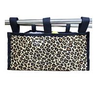 YELAIYEHAO Walker Storage Bag, Wheelchair Organiser Pouch, 2 Sizes - Medium 33x23x15 cm, Large 37x24x19.5 cm, Leopard Print (Leopard Print, 13 x 9 x 5.9inch)
