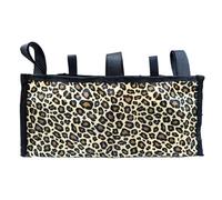 YELAIYEHAO Walker Storage Bag, Wheelchair Organiser Pouch, 2 Sizes - Medium 33x23x15 cm, Large 37x24x19.5 cm, Leopard Print (Leopard Print, 14.6 x 9.5 x 7.7inch)