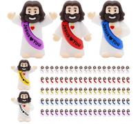 Yelakey 105PCS Little Jesus Figures Mini Jesus Love You Figures Tiny Statues Bulk Mini Baby Minature Religious Figurines for Hide and Seek, Religious Party Favors, Baptism Gifts, Easter Egg Stuffers