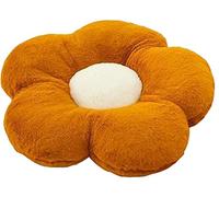 YELAN flower floor pillow cushion decor pillows Reading Casual Comfort Plush Pillow Throw Pillow sofa home bed decoration cushion (Brown, 40x40 cm)