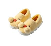YELAN Women's Duck Animal Slippers, Yellow, Size 5/5.5 UK, Medium, Winter, Indoor/Outdoor, Flat Heel, 3 cm