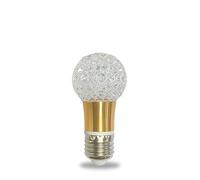 YELANGU Acrylic Crystal Bulb 5W Edison Screw Light 85-265V, 3000K Warm Light, E27 Base Professional Decorative lamp (1 Count E27-B013)