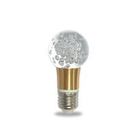 YELANGU Acrylic Crystal Bulb 5W Edison Screw Light 85-265V, 3000K Warm Light, E27 Base Professional Decorative lamp (1 Count E27-B001)