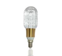YELANGU Acrylic Crystal Bulb 5W Edison Screw Light 85-265V, 6000K White Light, E14 Base Professional Decorative lamp (1 Count E14-B003)