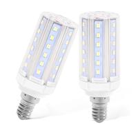 YELANGU E14 LED Corn Light Bulbs,9W Cool White 6000K, Equivalent to 100W E14 Halogen Bulbs,AC 85-265V, 360° Beam Angle,Small Edison Screw SES LED Corn Lamp, Not Dimmable, Pack of 2