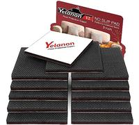 Yelanon Non Slip Furniture Pads 12pcs 101mm Furniture Grippers, Non Skid for Furniture Legs,Self Adhesive Rubber Feet Furniture Feet,Anti Slide Furniture Hardwood Floors Protectors